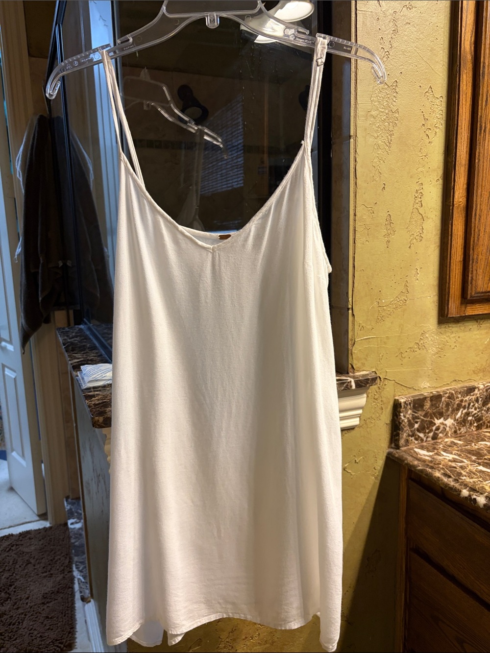 Free People White Slip Tank Top